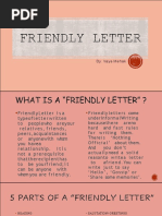 Friendly Letter (English)