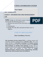 Topic:: Experiment Title: Information System