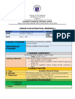 Lesson Plan in Practical Research 1