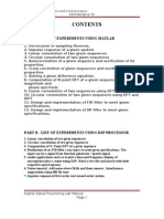 Digital Signal Processing Manual