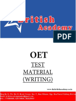 Oet Wrıtıng Brıtısh Academy 01 315 376 With Answer