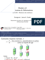 Contraintes Et Déformation - Models 2d Et 3d