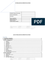 Sample Corrective Action Report