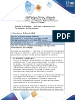 Guia de Actividades y Rúbrica de Evaluación - Fase 2 - Formulación de La Propuesta