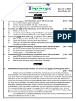 IPE JR English Half Yearly Examinations QP's at 31-12-2020