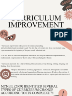 Curriculum ImprovemenT