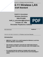 IEEE 802.11 Wireless LAN: Draft Standard