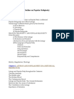 Outline On Popular Religiosity 1st Sem