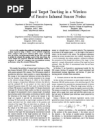 Model Based Target Tracking in A Wireless Network of Passive Infrared Sensor Nodes