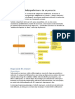 Actividades Preliminares de Un Proyecto