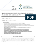 Copia de Guía N 14 - Ciclo Cardíaco y Regulación Del Volumen Minuto. 2021. SIN RESOLVER