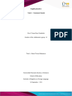 English Phonetics Task 2 - Consonant Sounds: Nicol Yerixa Ruiz Castañeda Number of The Collaborative Group: 29