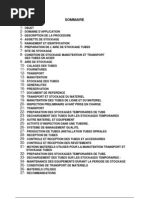 Procédures Et Conditions de Transport, Manutention Et Stockage Tubes