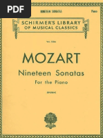 19 Sonatas For The Piano - Mozart