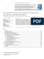 Solar Energy in India, Strategies Policies Perspectives