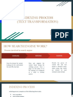 Indexing Processes (Text Transformation)