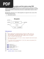 File Encryption and Decryption Using PBE