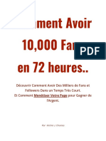 Livre - 10k Fans en 72 Heures