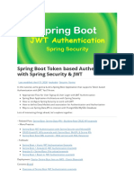 Spring Boot Token Based Authentication With Spring Security and JWT