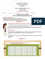 Activity No. 1: Learning Activity Sheets Week 6: Business and Consumer Loans