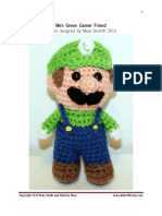 Mini Green Gamer Friend: Pattern Designed by Mary Smith© 2015