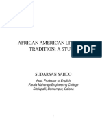 African American Literary Tradition: A Study: Sudarsan Sahoo