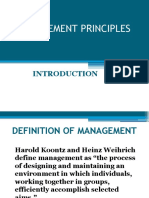 Management Introduction