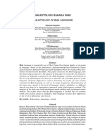 Dialektologi Bahasa Biak: (Dialectology of Biak Language) Yohanis Sanjoko