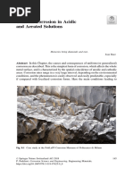 Uniform Corrosion in Acidic and Aerated Solutions