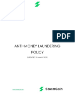 Anti-Money Laundering Policy: (UPDATED 29 March 2021)