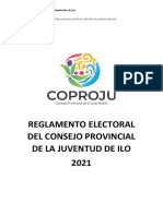 Reglamento Del Comite Electoral Del Coproju Ilo