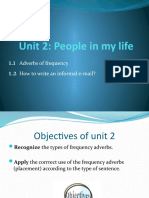 Unit 1 English 3 Frequency Adverbs and Simple Present Vs Present Continuous