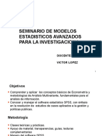 Seminario de Modelos Estadisticos Avanzados para La Investigacion I