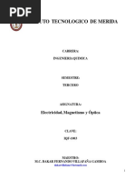 Electricidad, Magnetismo y Óptica