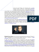 Theranos Company Background