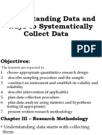 Understanding Data and Ways To Systematically Collect Data 2018