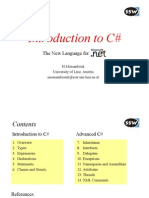 Intro To C#