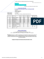 CBSE - Senior School Certificate Examination (Class XII) Results 2020