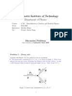 Massachusetts Institute of Technology Department of Physics