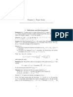 Chapter 3: Power Series.: 1 Definitions and First Properties