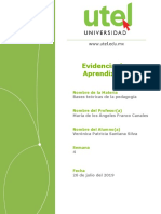 Bases Teóricas de La Pedagogía Evidencia de Aprendizaje 18 AB II Semana 4 Veronica Santana