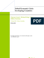 The Global Economic Crisis and Developing Countries