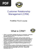 Customer Relationship Management (CRM) : Promise Folio Course