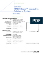 SMART Board™ Interactive Whiteboard System: Specifications