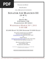 Breakfast For Joe Manchin