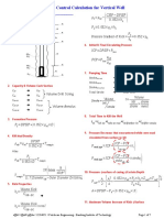 Pressure Control - Calculation