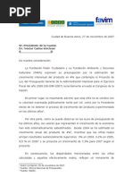 Carta Presupuesto 2008