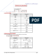 Dérivées de Fonctions