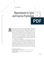 Measurement in Sport Psychology