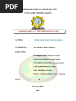 Laboratorio N°1: "Difusión Molecular": Procesos de Transferencia de Masa